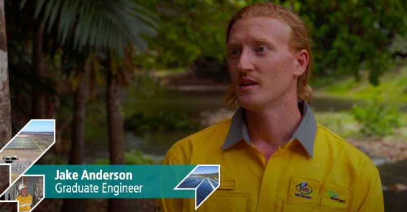 Energy Queensland employee Jake Anderson 