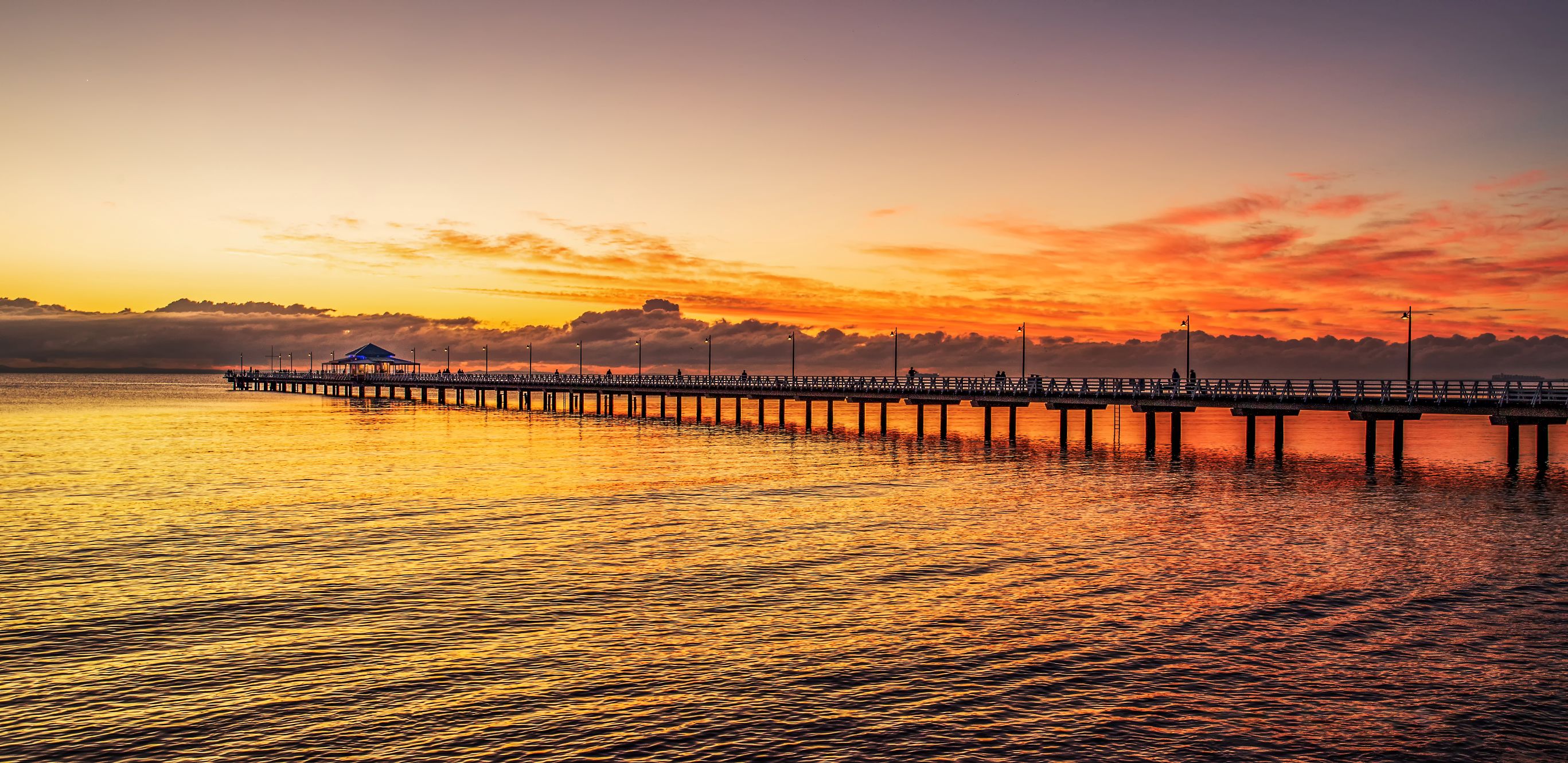 Shorncliffe pier at sunrise